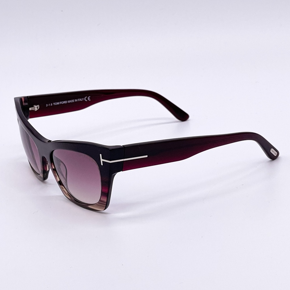 NEW TOM FORD KASIA TF459 71F WOMEN’S CAT EYE SUNGLASSES FT0459/S BURGUNDY - Picture 6 of 10